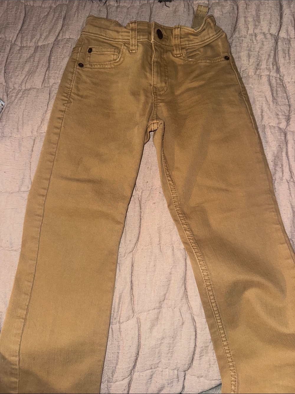 Boys Slim Straight khaki size 6